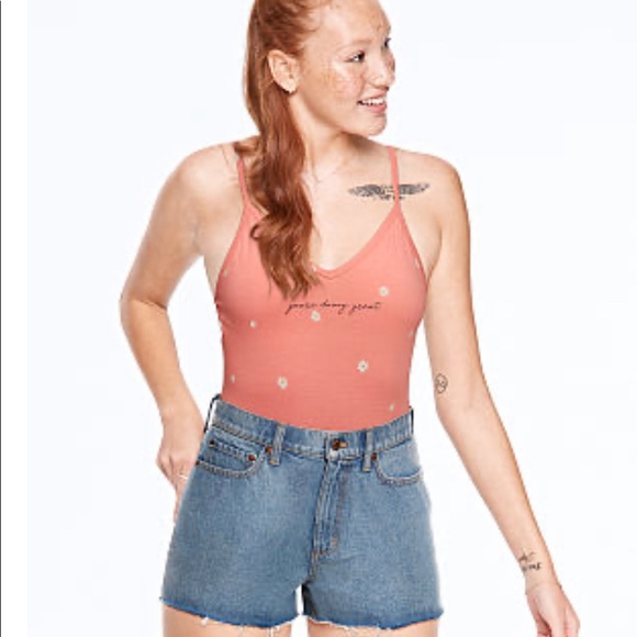 Victoria Secrets Bodysuit Pink Thong Women’s BodySuit Top - Picture 3 of 6